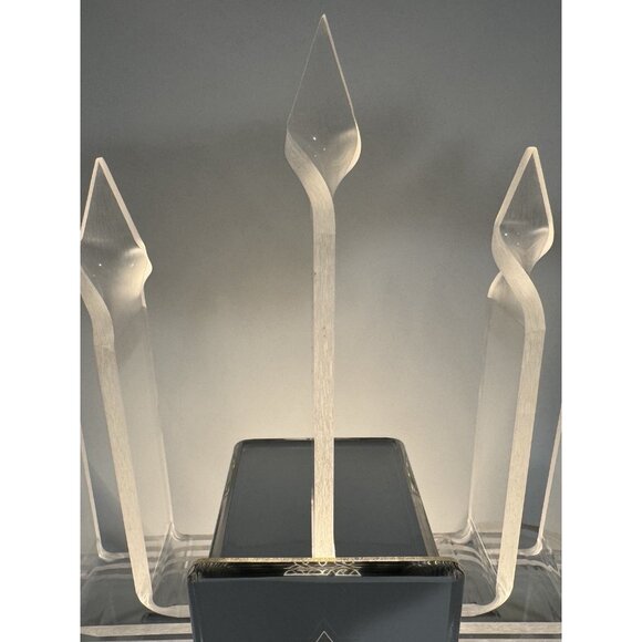 Vintage Lucite Electric Mid Century Modern MCM Menorah Hanukkah Candle Light - Picture 3 of 11